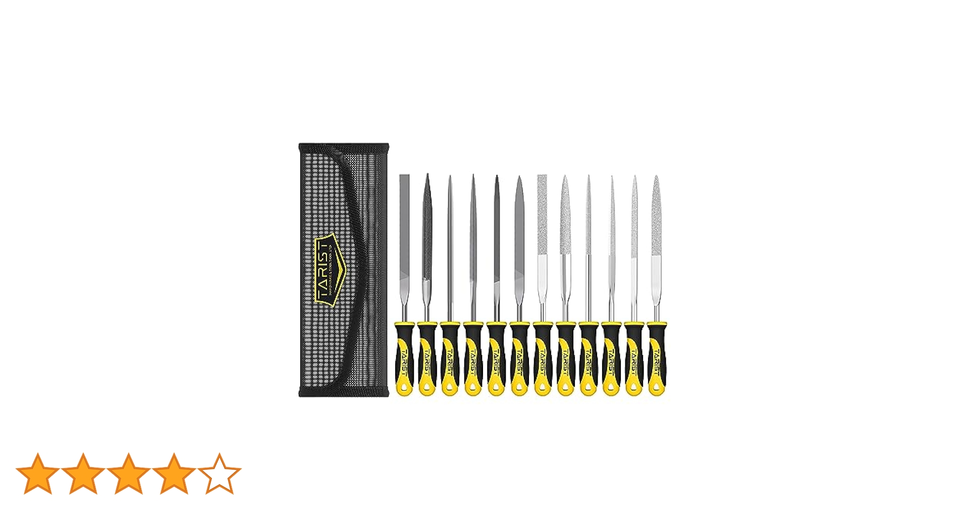Amazon | TARIST 12本組 ヤスリセット 収納袋付き 鉄工ヤスリ
